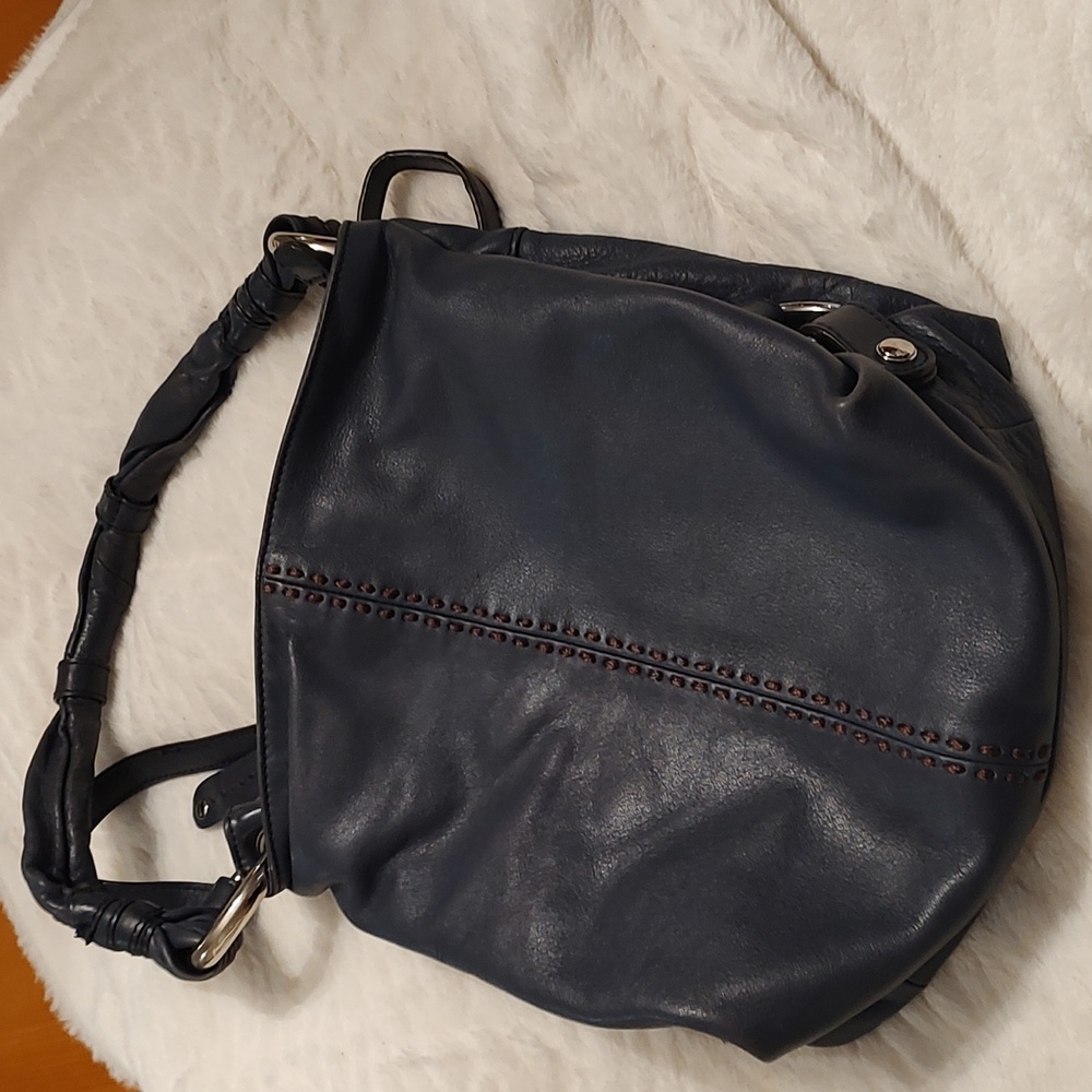 slate blue women's B Makowsky Shoulder,Genuine Leather Bag
